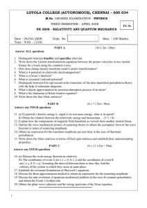 LOYOLA COLLEGE (AUTONOMOUS), CHENNAI – 600 034