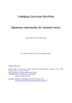 Linköping University Post Print Quantum contextuality for rational vectors