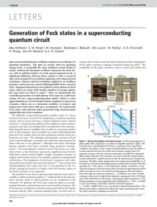 LETTERS Generation of Fock states in a superconducting quantum circuit