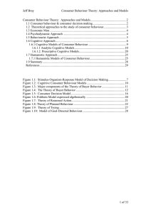 Jeff Bray         ...  Consumer Behaviour Theory:  Approaches and Models...............................................2