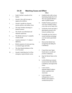 Ch 20 Matching Cause and Effect