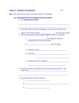 Packet 14:  Circulation and Respiration  14-1