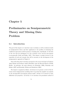 Chapter 5 Preliminaries on Semiparametric Theory and Missing Data Problem