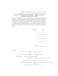 Name: Signature: Math 5651 Lecture 002 (V. Reiner) Midterm Exam I