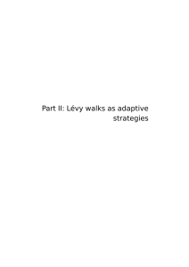 Part II: Lévy walks as adaptive strategies