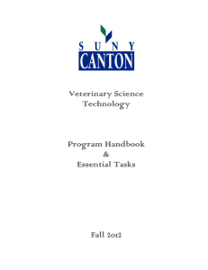 Veterinary Science Technology  Program Handbook