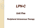 LPN-C Unit Five Peripheral Intravenous Therapy