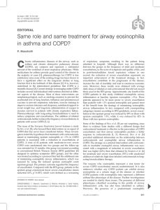 Same role and same treatment for airway eosinophilia EDITORIAL