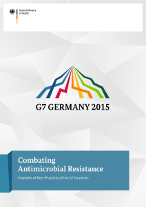 Combating Antimicrobial Resistance Examples of Best-Practices of the G7 Countries