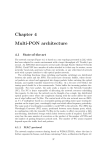 Chapter 4 Multi-PON architecture 4.1 State-of-the-art