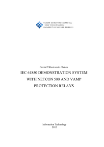 IEC 61850 DEMONSTRATION SYSTEM WITH NETCON 500 AND VAMP PROTECTION RELAYS