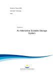 An Alternative Scalable Storage System Bachelor’s Thesis (AMK) Information Technology