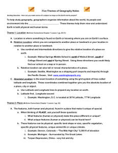 Five Themes of Geography Notes