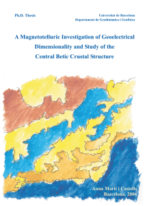 A Magnetotelluric Investigation of Geoelectrical Dimensionality and Study of the