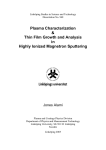 Plasma Characterization &amp; Thin Film Growth and Analysis