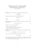 Midterm Exam No. 02 (Spring 2015) PHYS 520B: Electromagnetic Theory