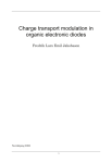 Charge transport modulation in organic electronic diodes Fredrik Lars Emil Jakobsson