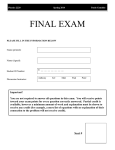 FINAL EXAM