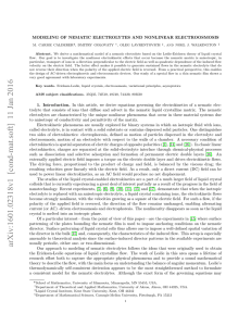 MODELING OF NEMATIC ELECTROLYTES AND NONLINEAR ELECTROOSMOSIS