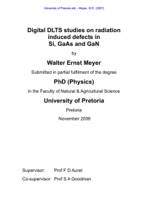 Digital DLTS studies on radiation induced defects in Si, GaAs and GaN