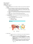 Physical Science Lecture Notes Chapters 8, 9, 10 &amp; 11