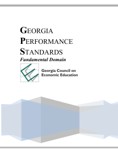 GEORGIA PERFORMANCE STANDARDS