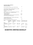 Microsoft Word - Writing booklet