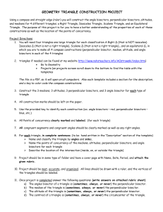 geometry triangle construction project