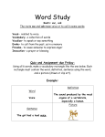 Word Study