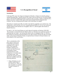 US Recognition of Israel
