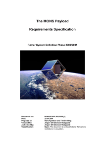 3. The MONS Telescope requirements