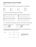 Simple Genetics Practice Problems