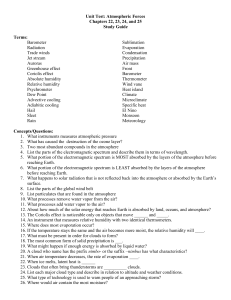 Unit Test: Atmospheric Forces