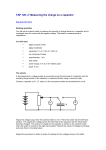 TAP 126- 2: Measuring the charge on a capacitor