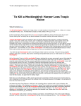 `To Kill a Mockingbird: Harper Lee`s Tragic Vision `To Kill a