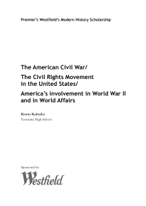 The American Civil War/The Civil Rights Movement in the United