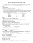 Honors Mid-Term Review Sheet