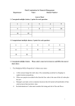 Final Examination for Financial Management