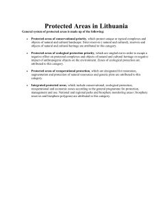 Protected Areas in Lithuania