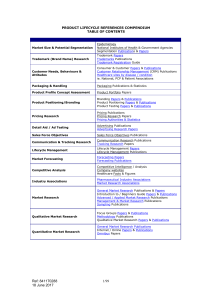 Product Lifecycle References Compendium