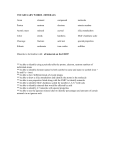 vocabulary words -minerals