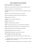 Earth`s Atmosphere Unit Test Study Guide