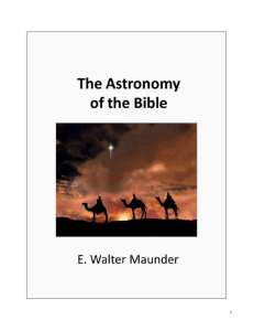 THE ASTRONOMY OF THE BIBLE (Annotated) AN ELEMENTARY