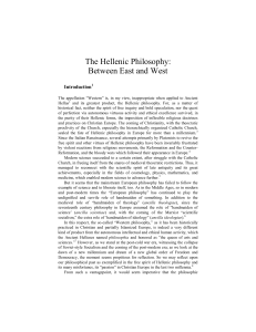 hellenic philosophy