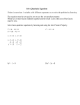 Solve Quadratic Equations