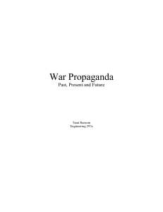 War Propaganda - Stanford University