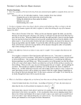 Newton`s Laws Review Sheet