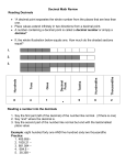 Decimal Notes Math SOL 4