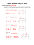 Complex Mendelian Genetics Problems