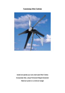 Small Scale Wind Turbine Construction